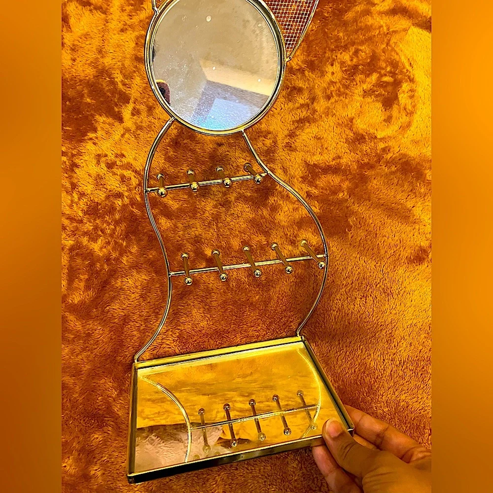 Cat-Shaped Gold Jewelry Holder - NWOT, 12”